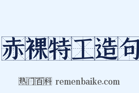 赤裸特工造句是什么意思的图片